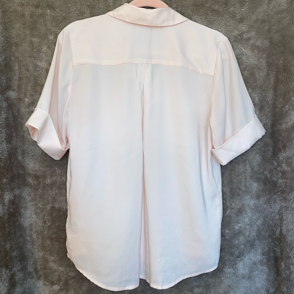 Express Button-Down Pale Pink Blouse - image 3